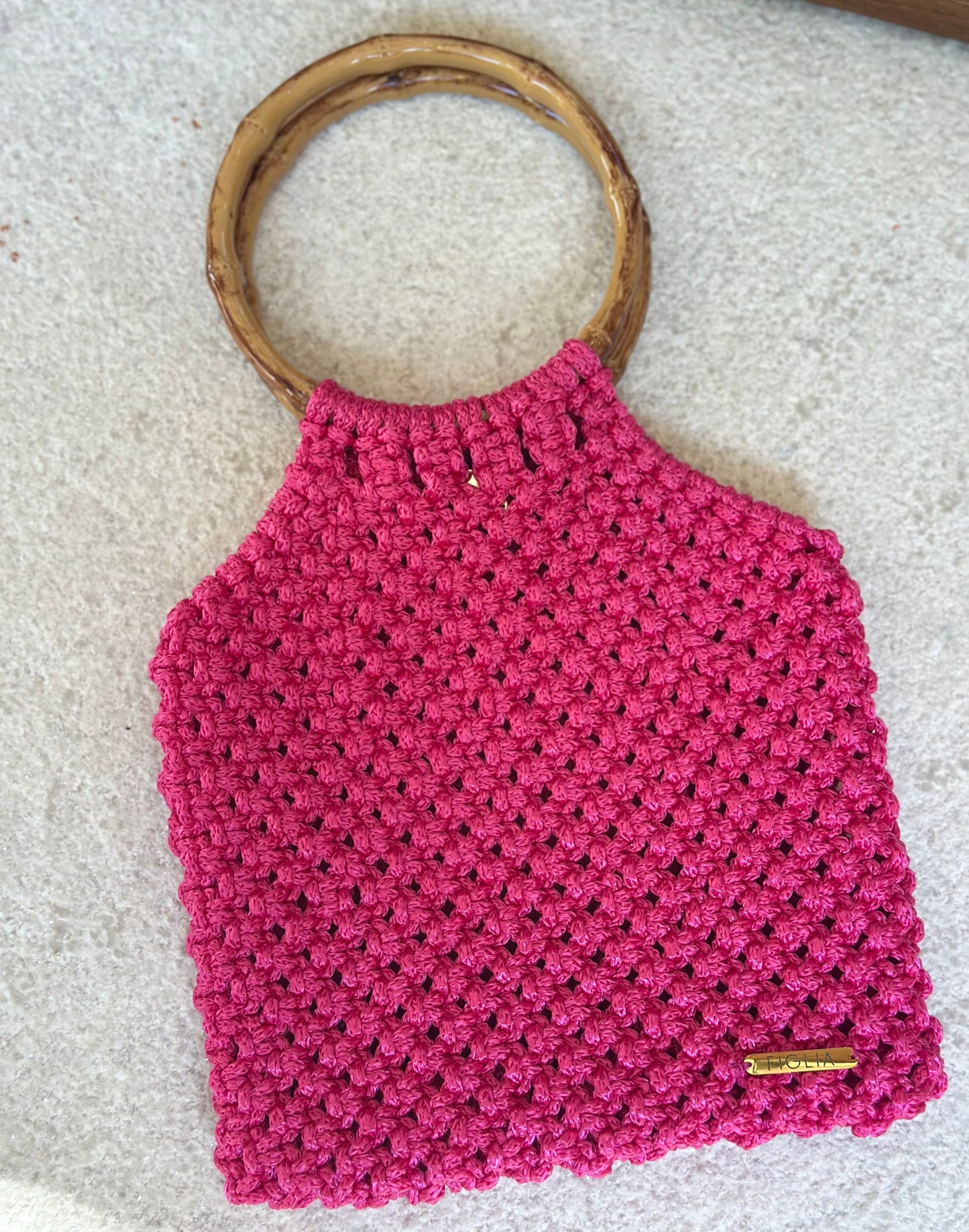 Cartera Maniglia fucsia