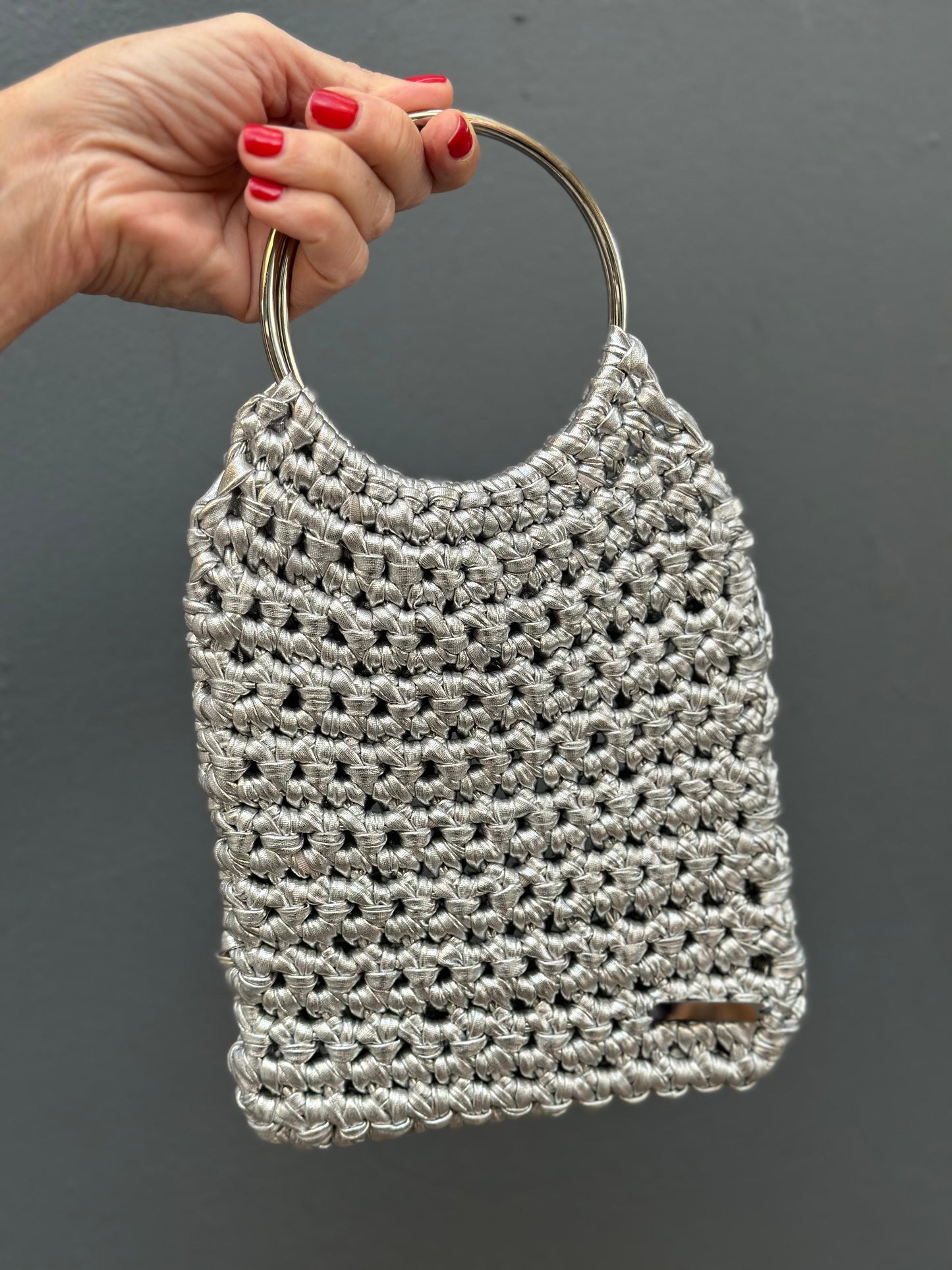 Cartera Maniglia Plata