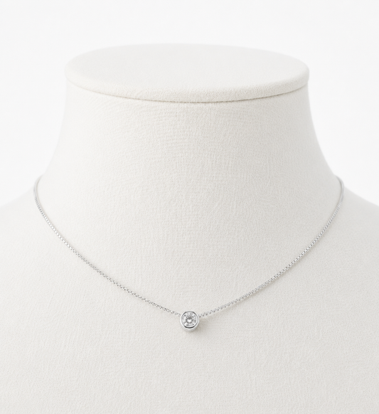 Collar Punto di Luce Plata