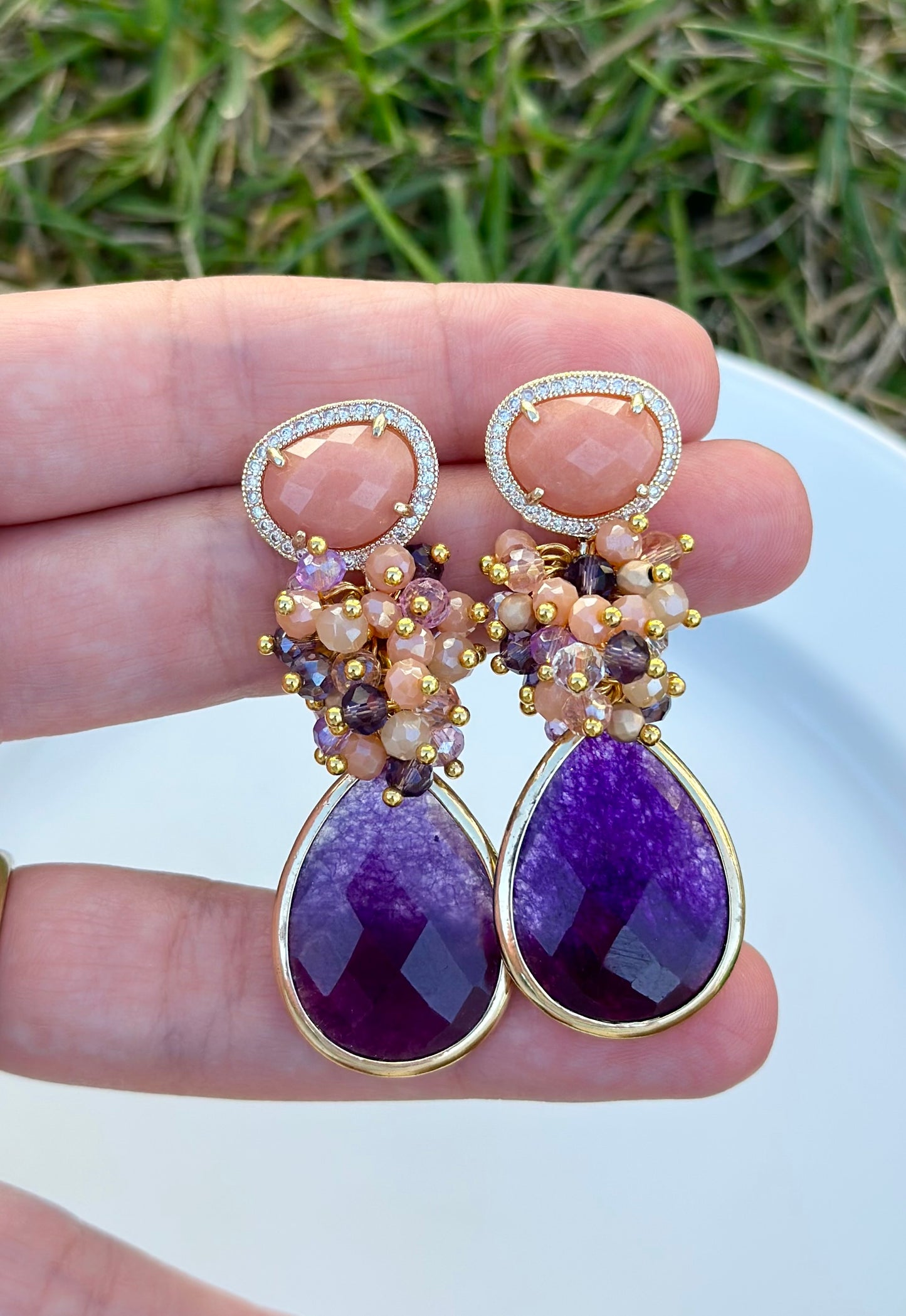 Aro Milán salmón y violeta