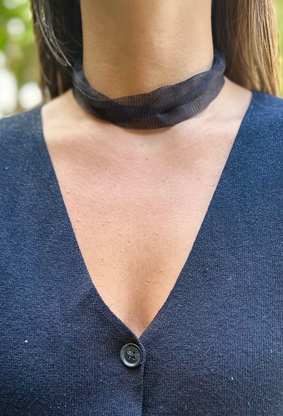 Choker Titanio negro