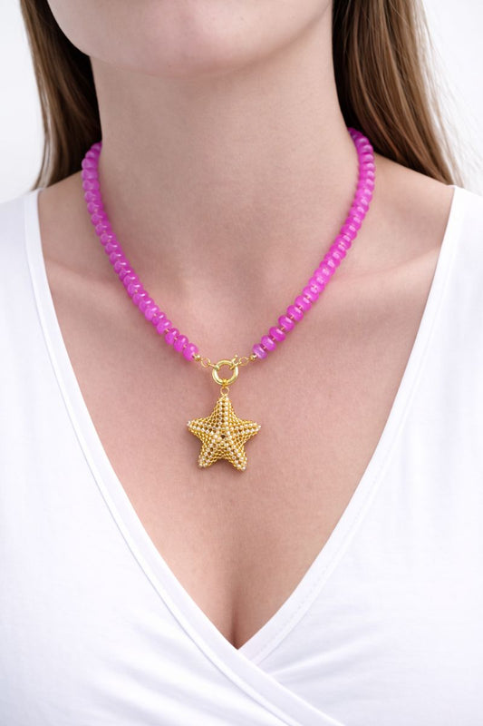 Collar Stella rosa