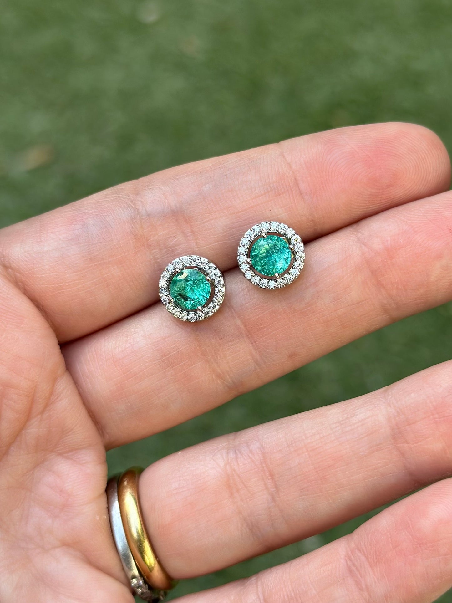 Aro Punto di Luce turquesa