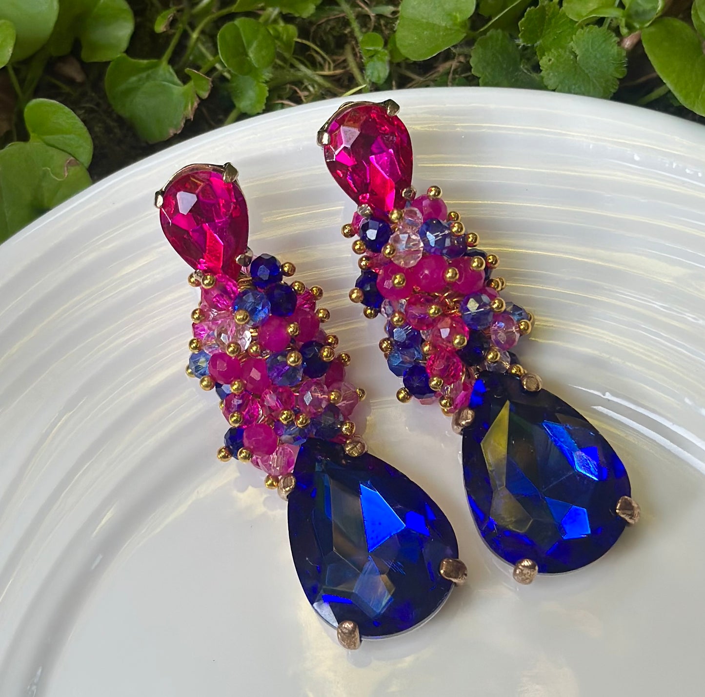 Aro Festa azul y fucsia