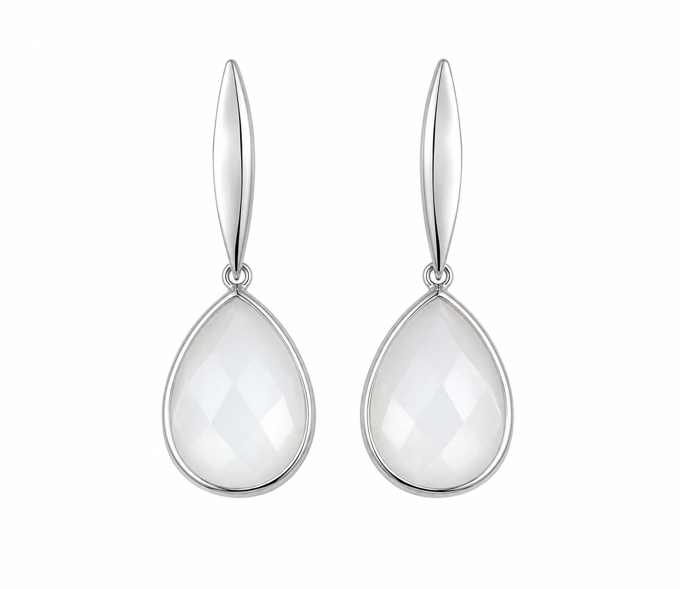 Aro Goccia Maxi blanco plata