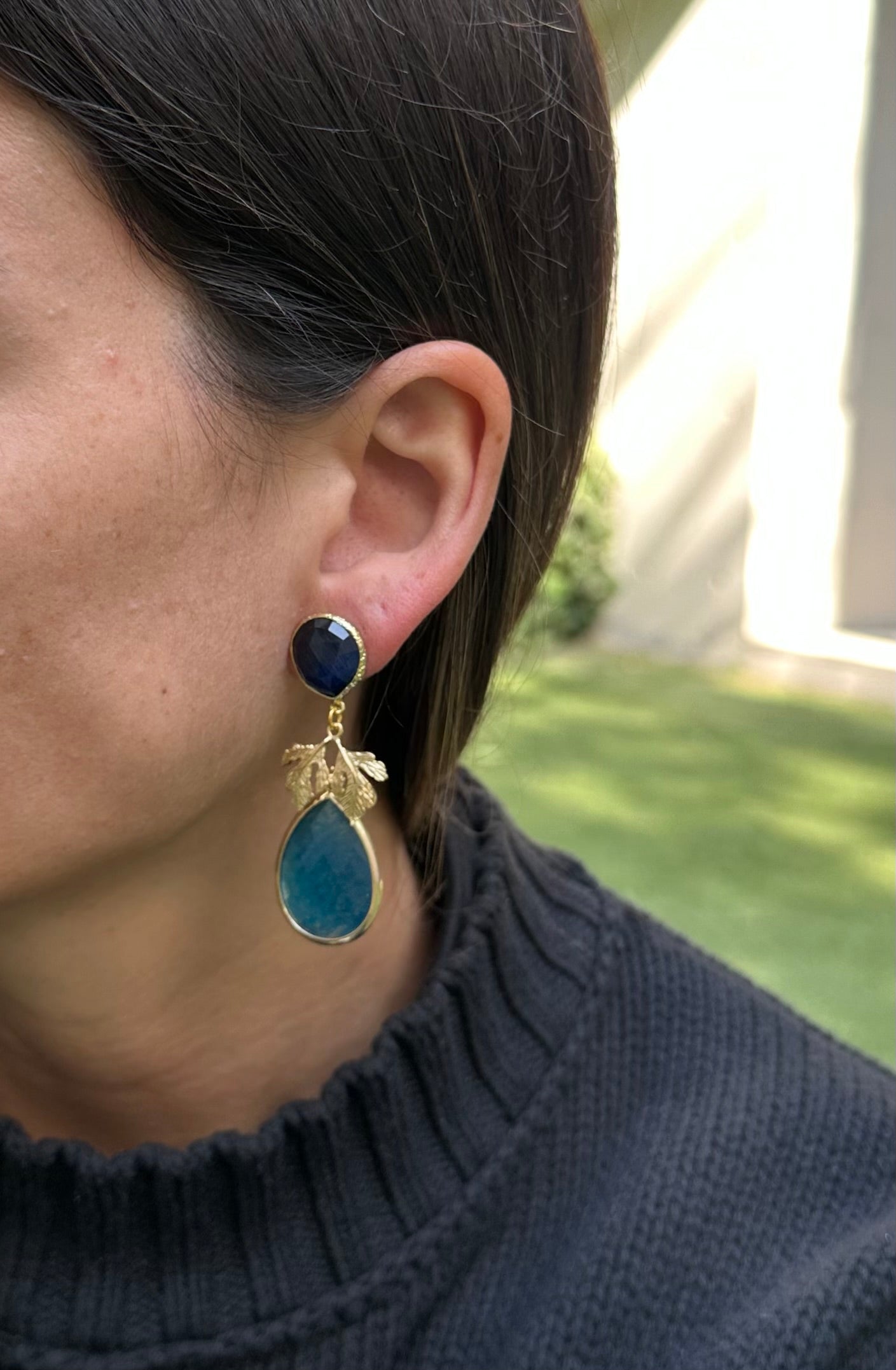 Aro Elena azul/turquesa