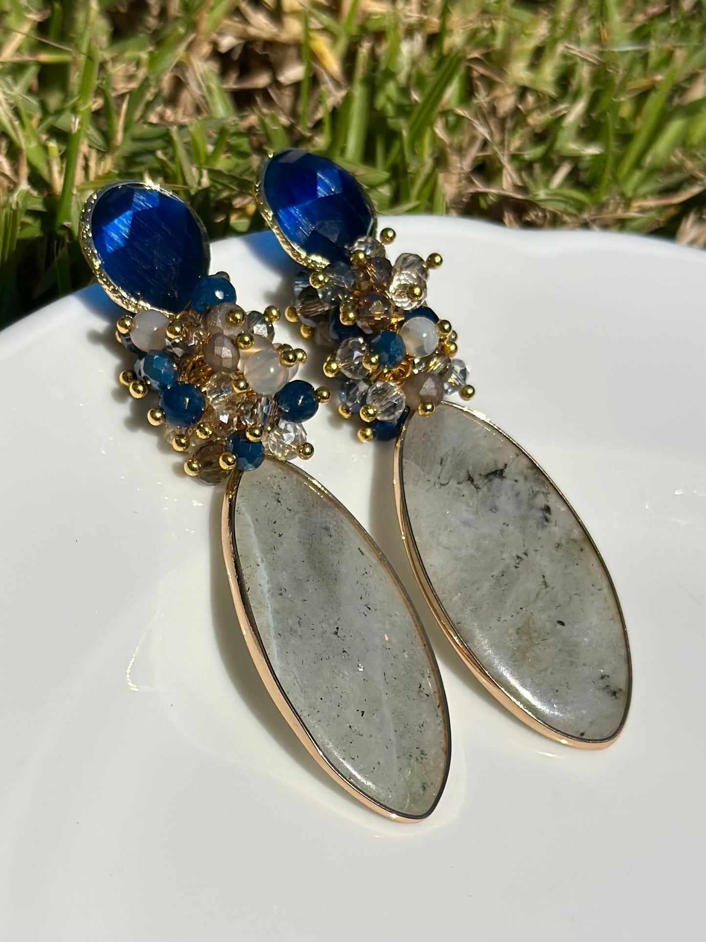 Aro Cinzia azul y gris