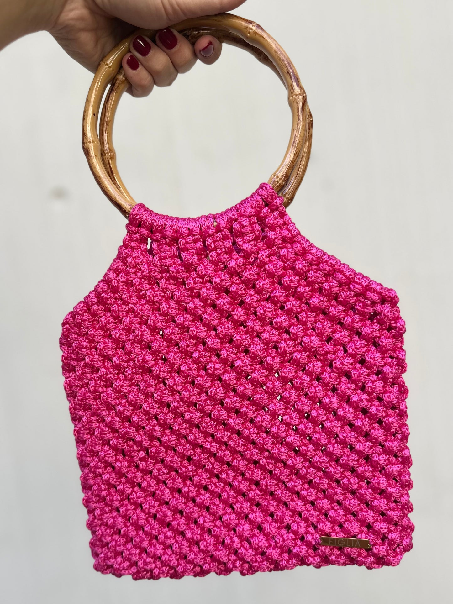 Cartera Maniglia fucsia