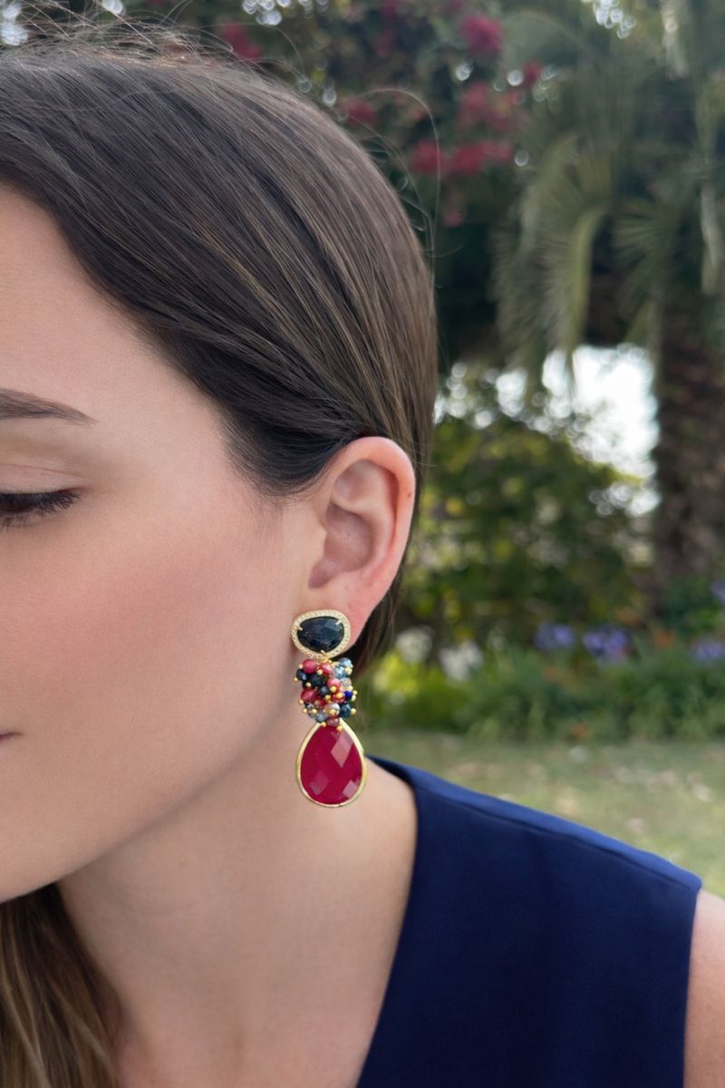 Aro Milán azul y rojo