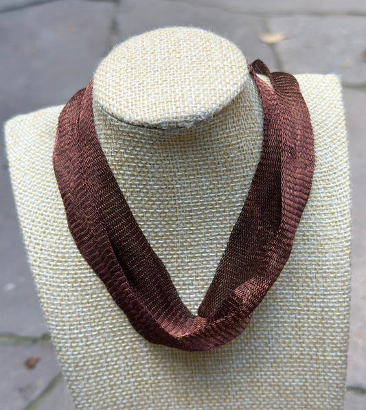 Choker Titanio café