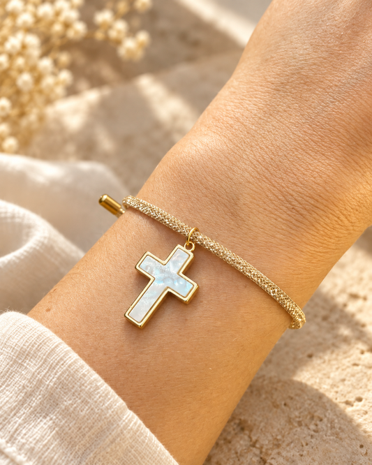 Pulsera Luce Madreperla oro