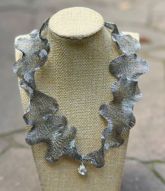 Collar Titanio plata