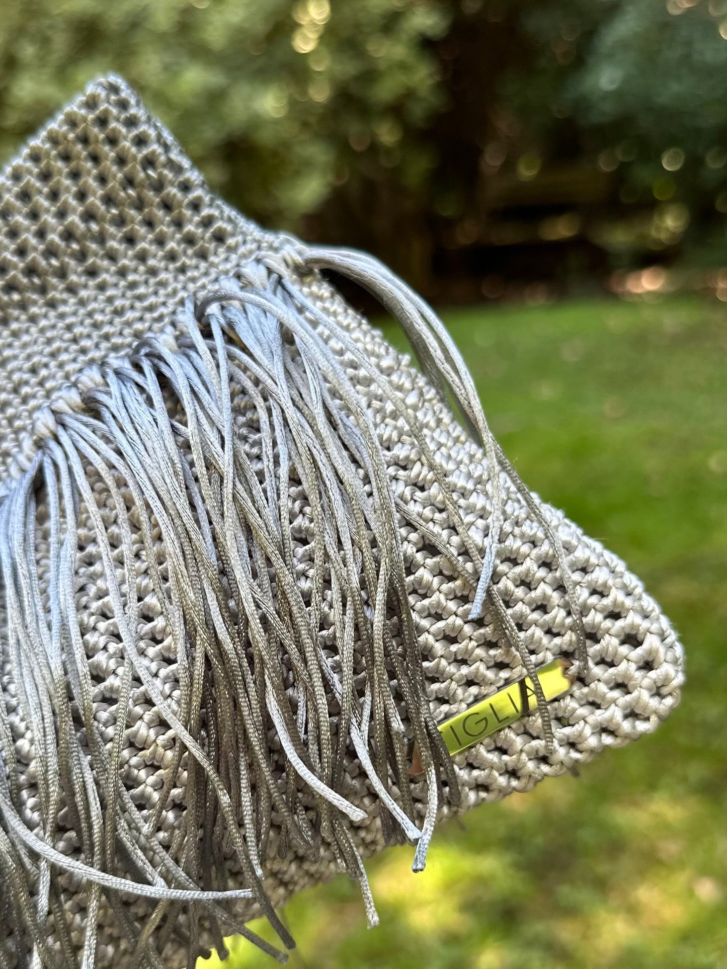 Cartera Frange plata