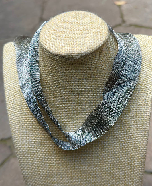 Choker Titanio plata
