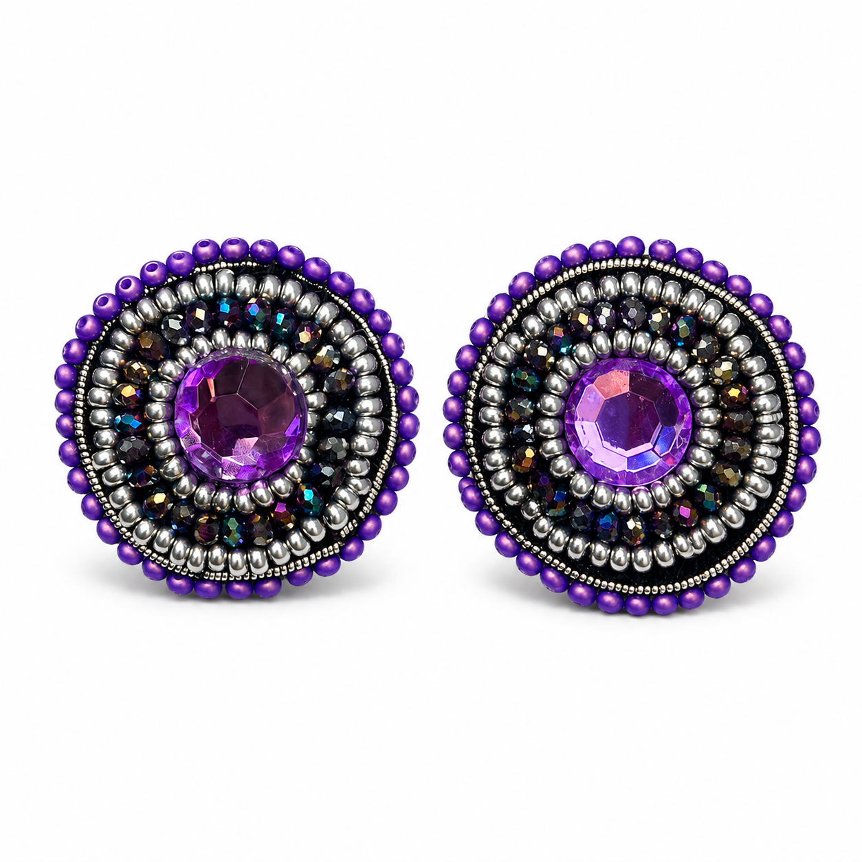 Aro Ricamo cerchio violeta