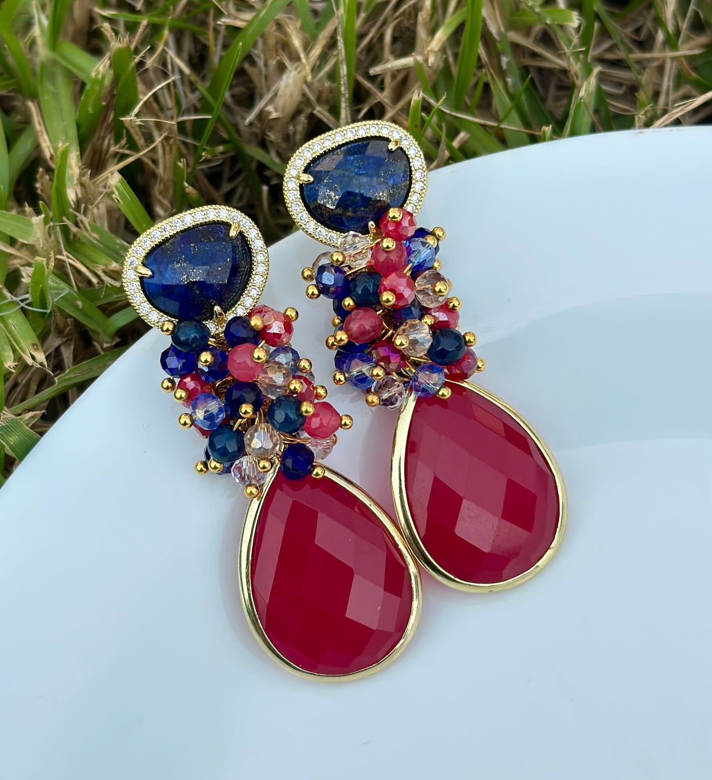 Aro Milán azul y rojo