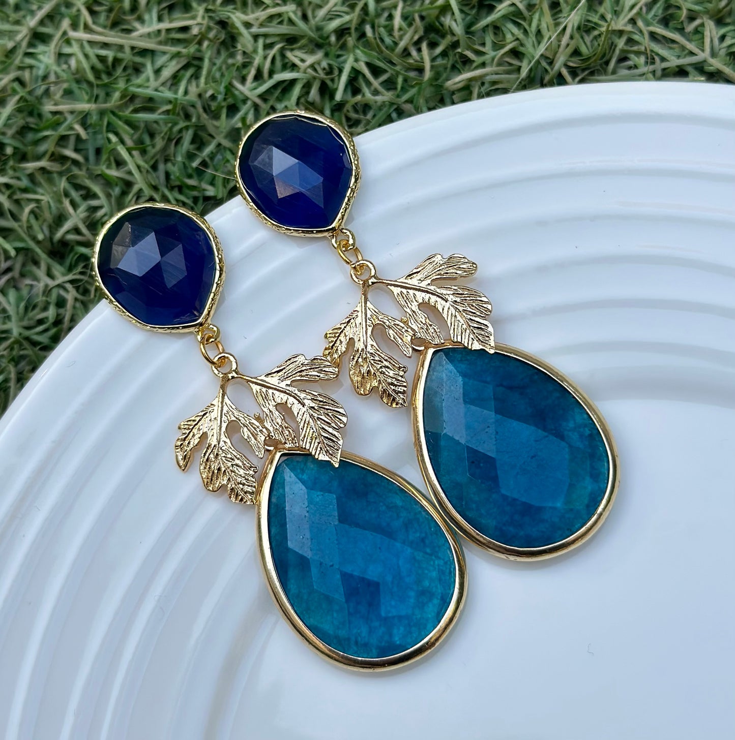 Aro Elena azul/turquesa
