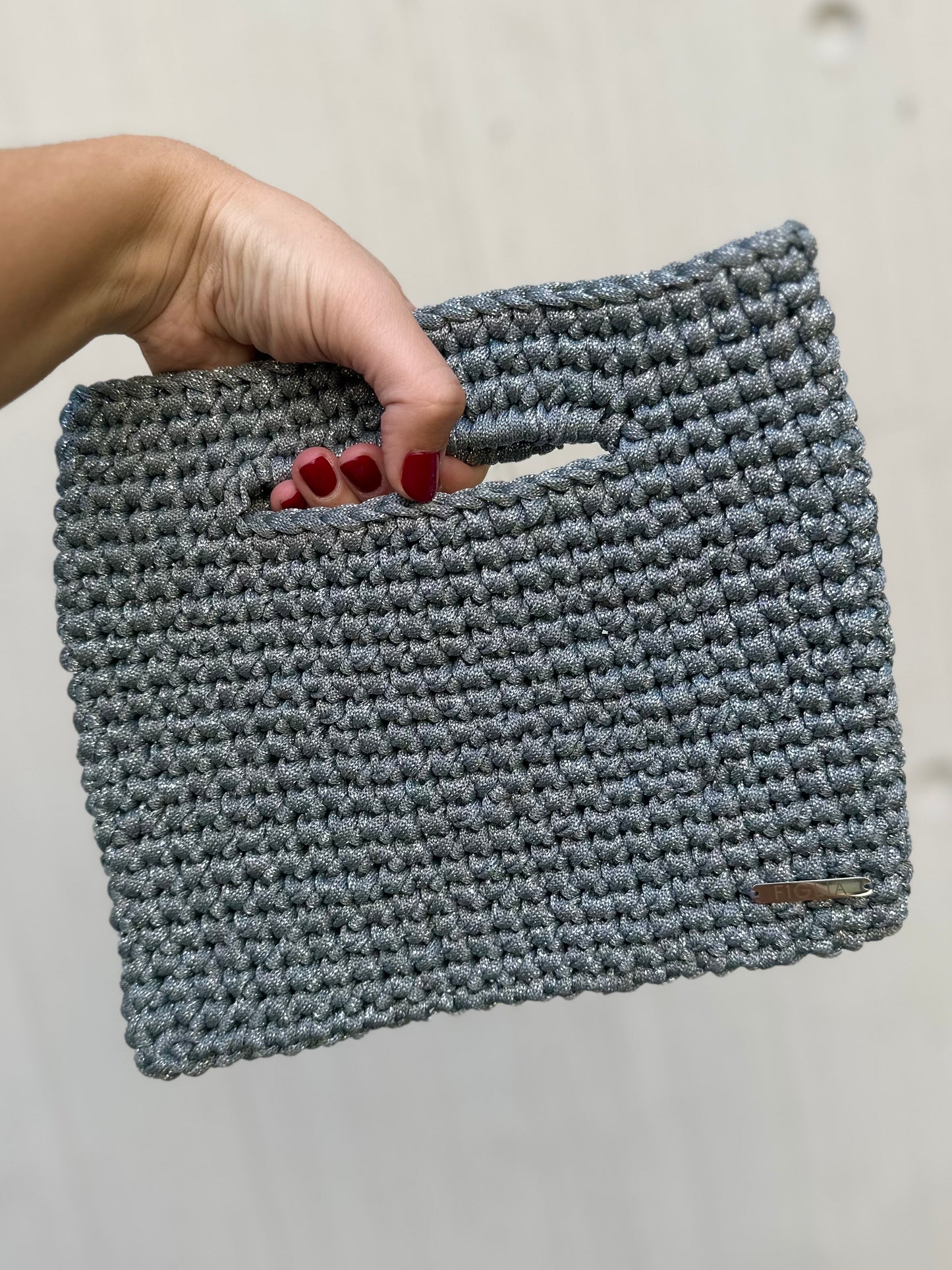 Cartera Sienna plateada