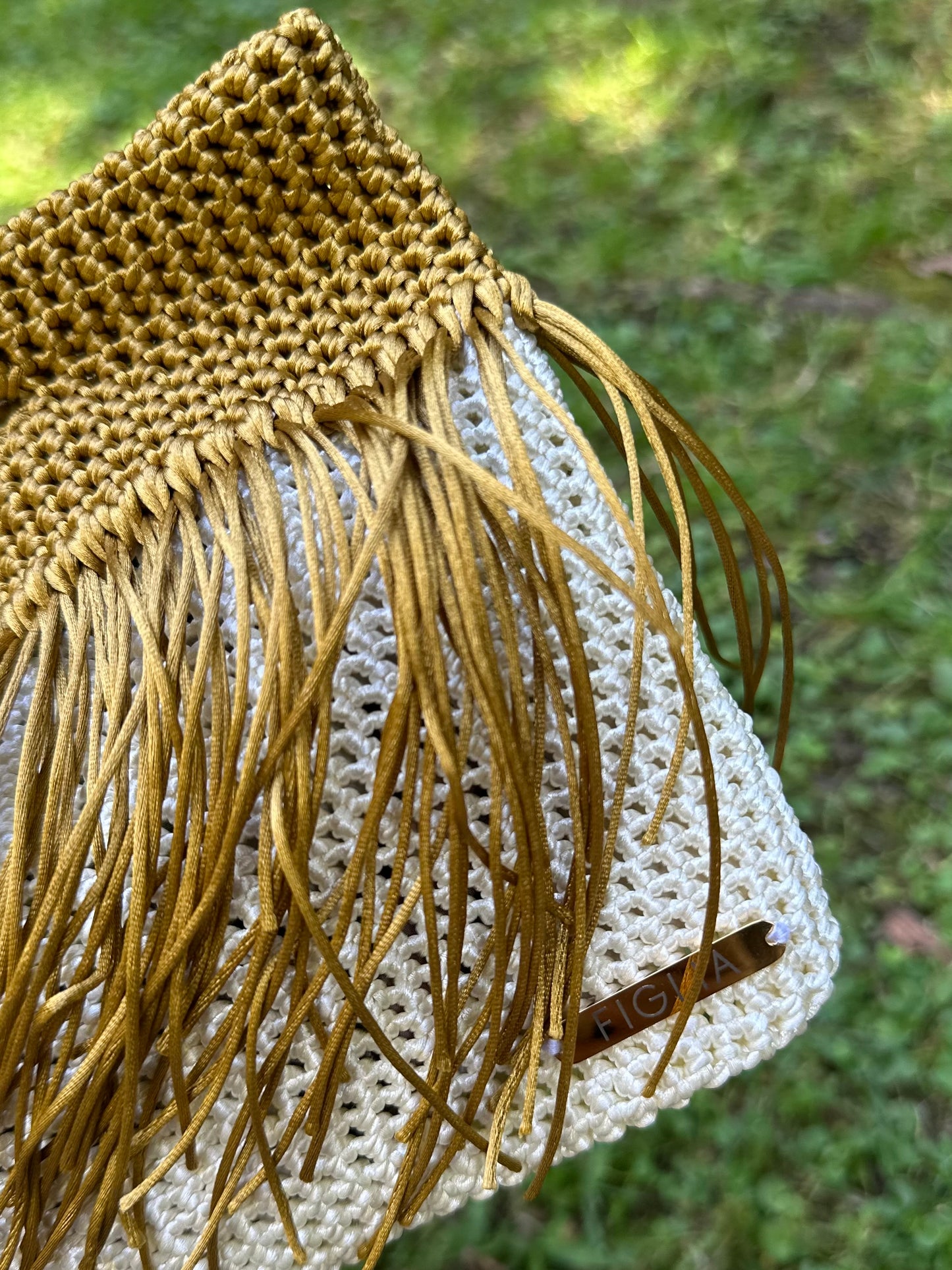 Cartera Frange dorada (a pedido)