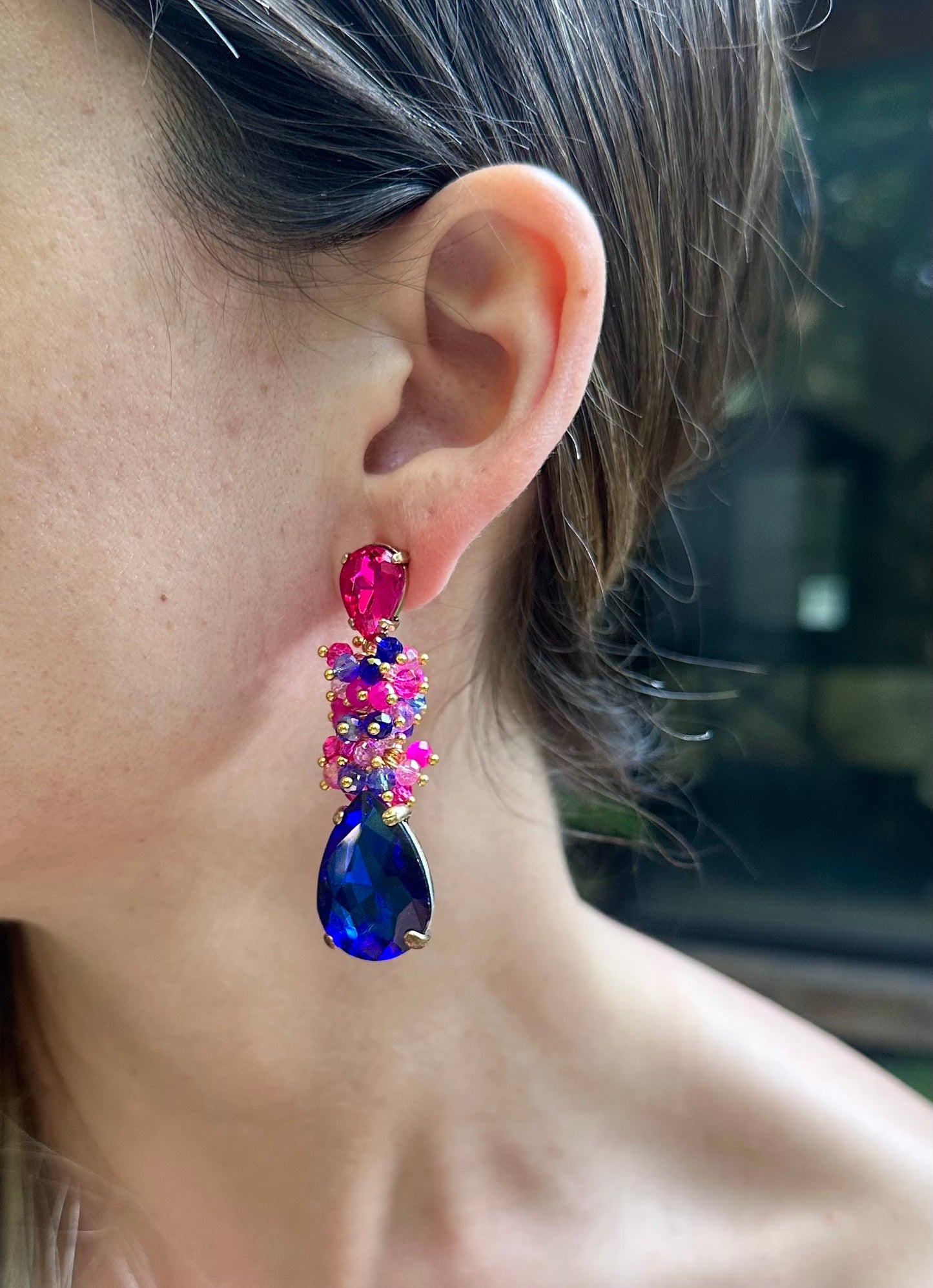 Aro Festa azul y fucsia