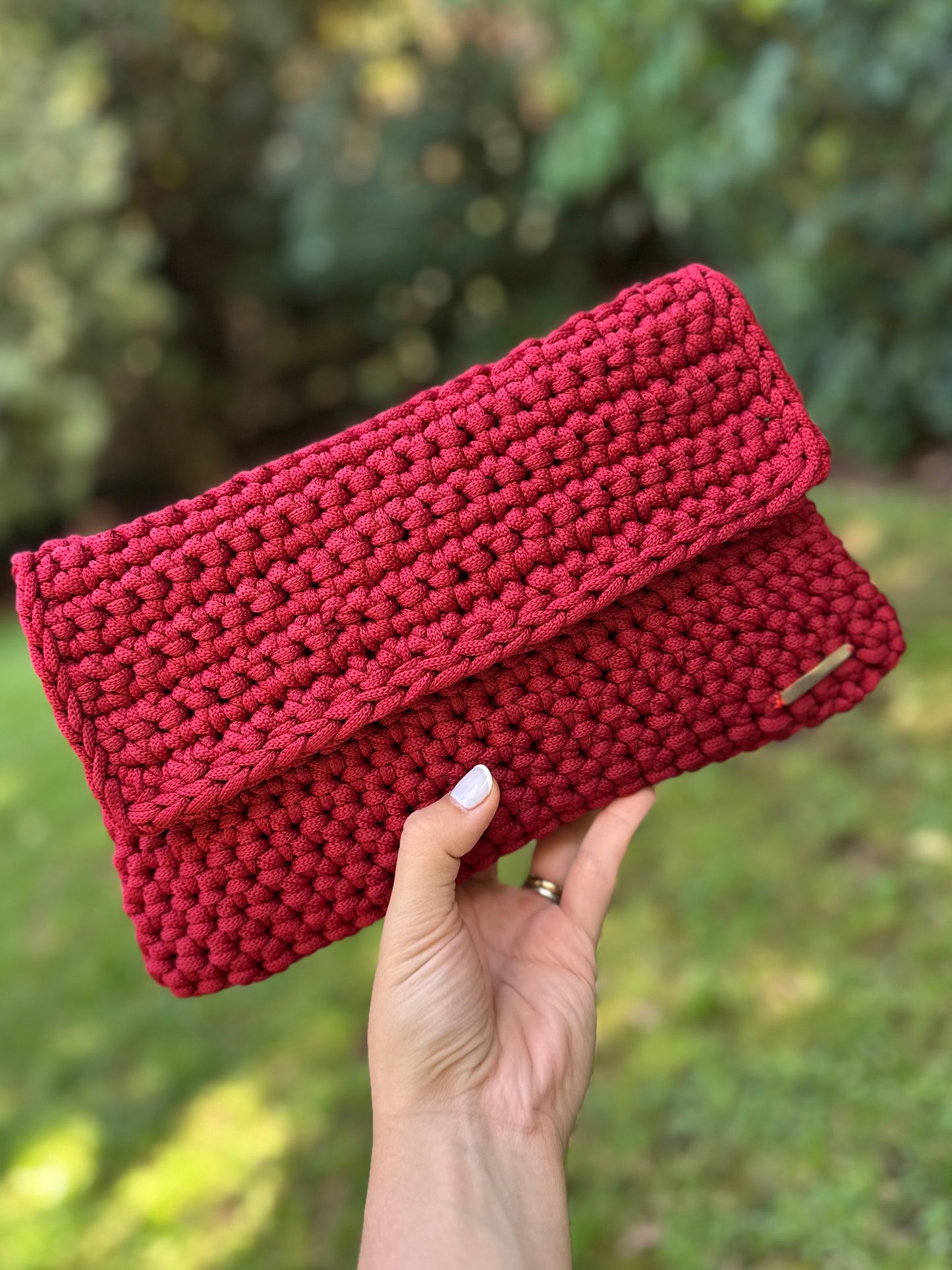 Cartera Sienna roja