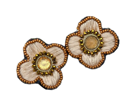 Aro Ricamo flor seda 09