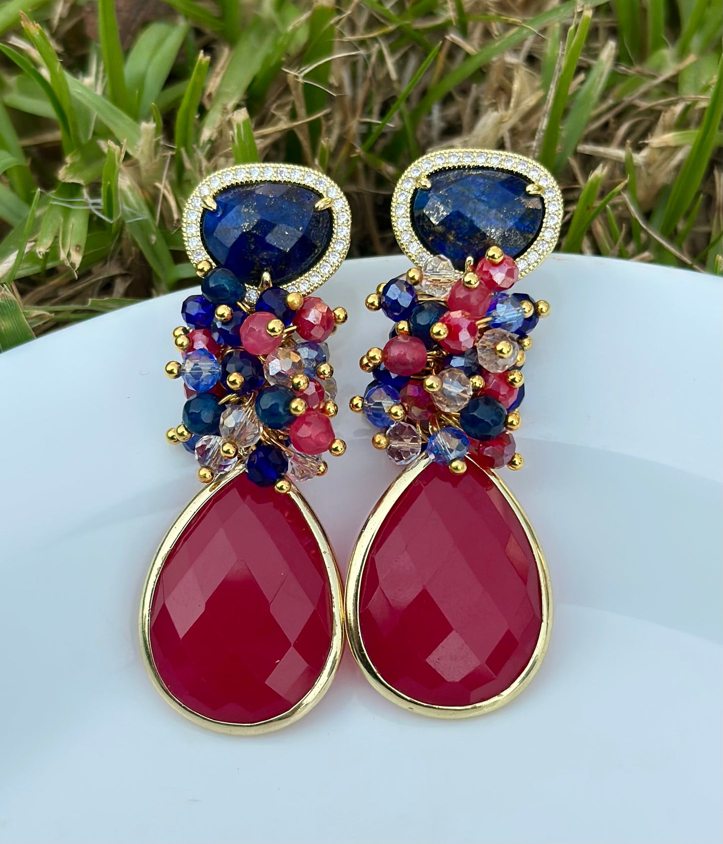 Aro Milán azul y rojo