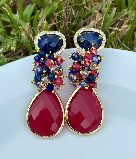Aro Milán azul y rojo