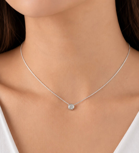 Collar Punto di Luce Plata