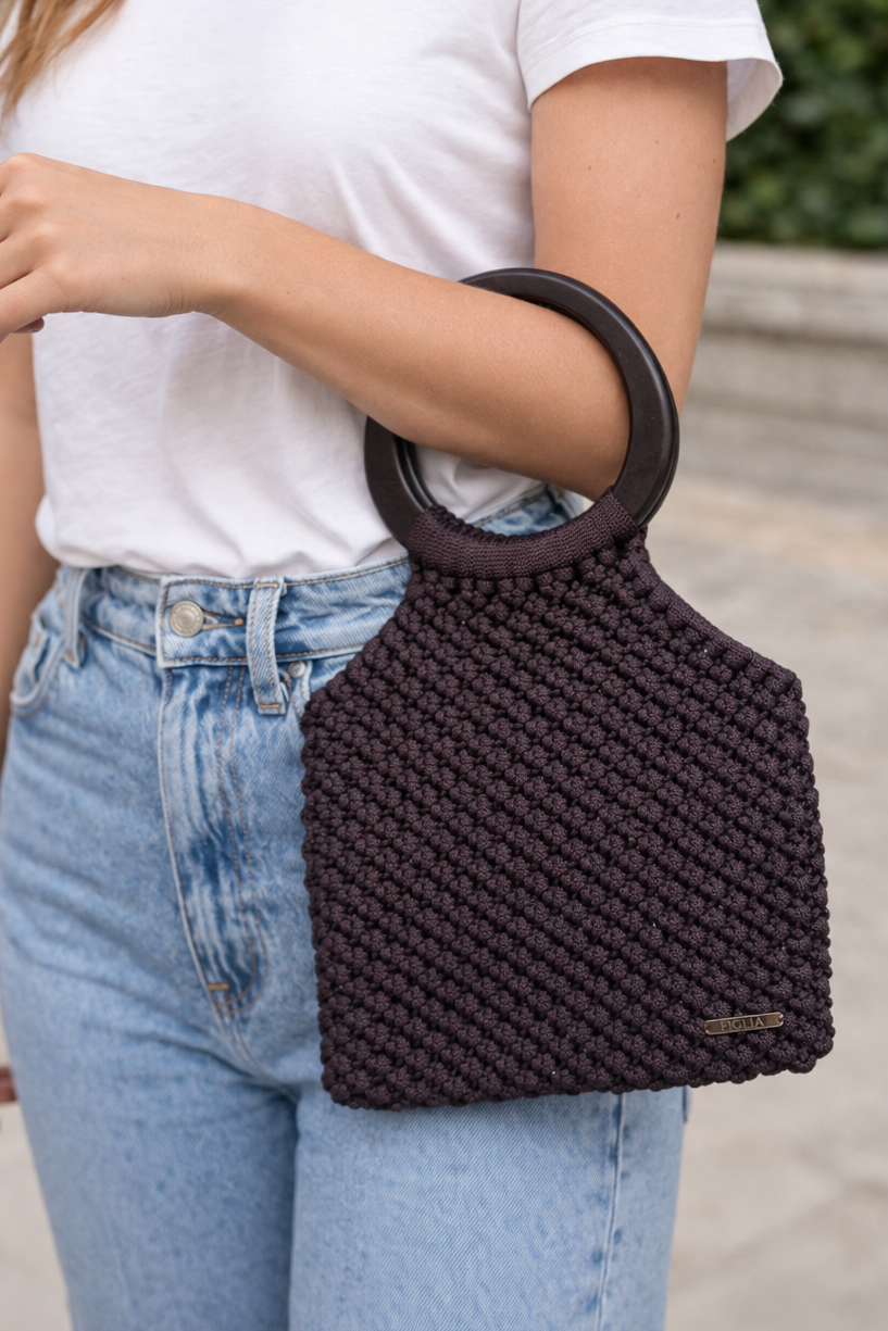 Cartera Maniglia café