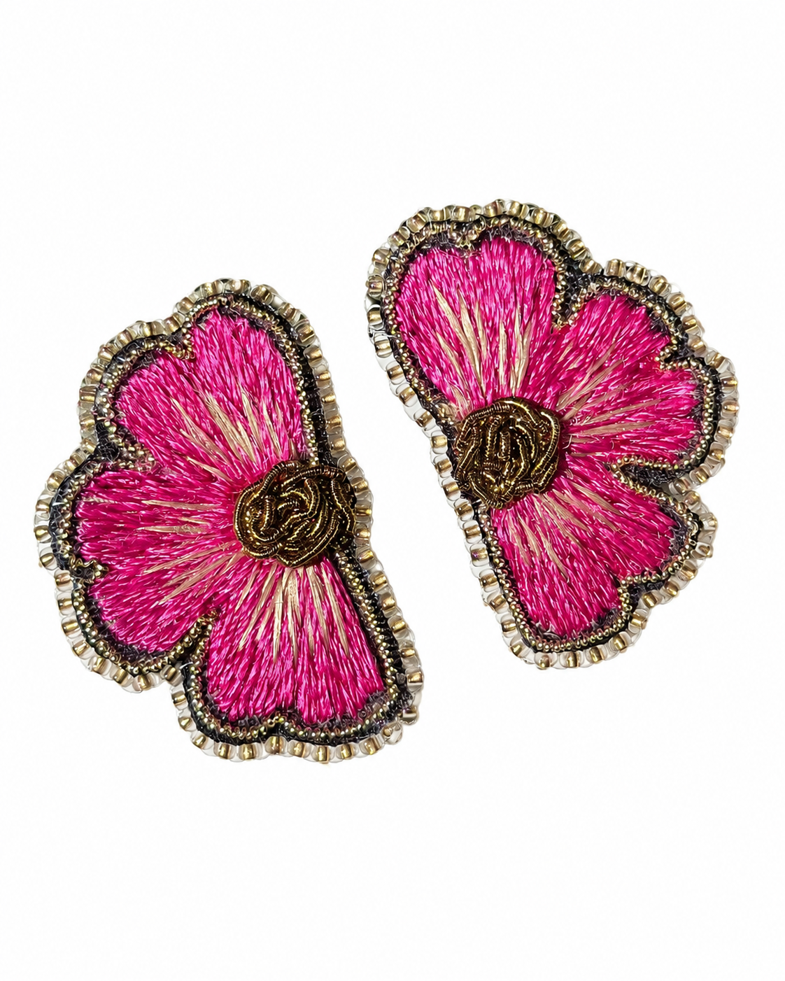 Aro Ricamo fucsia seda 01