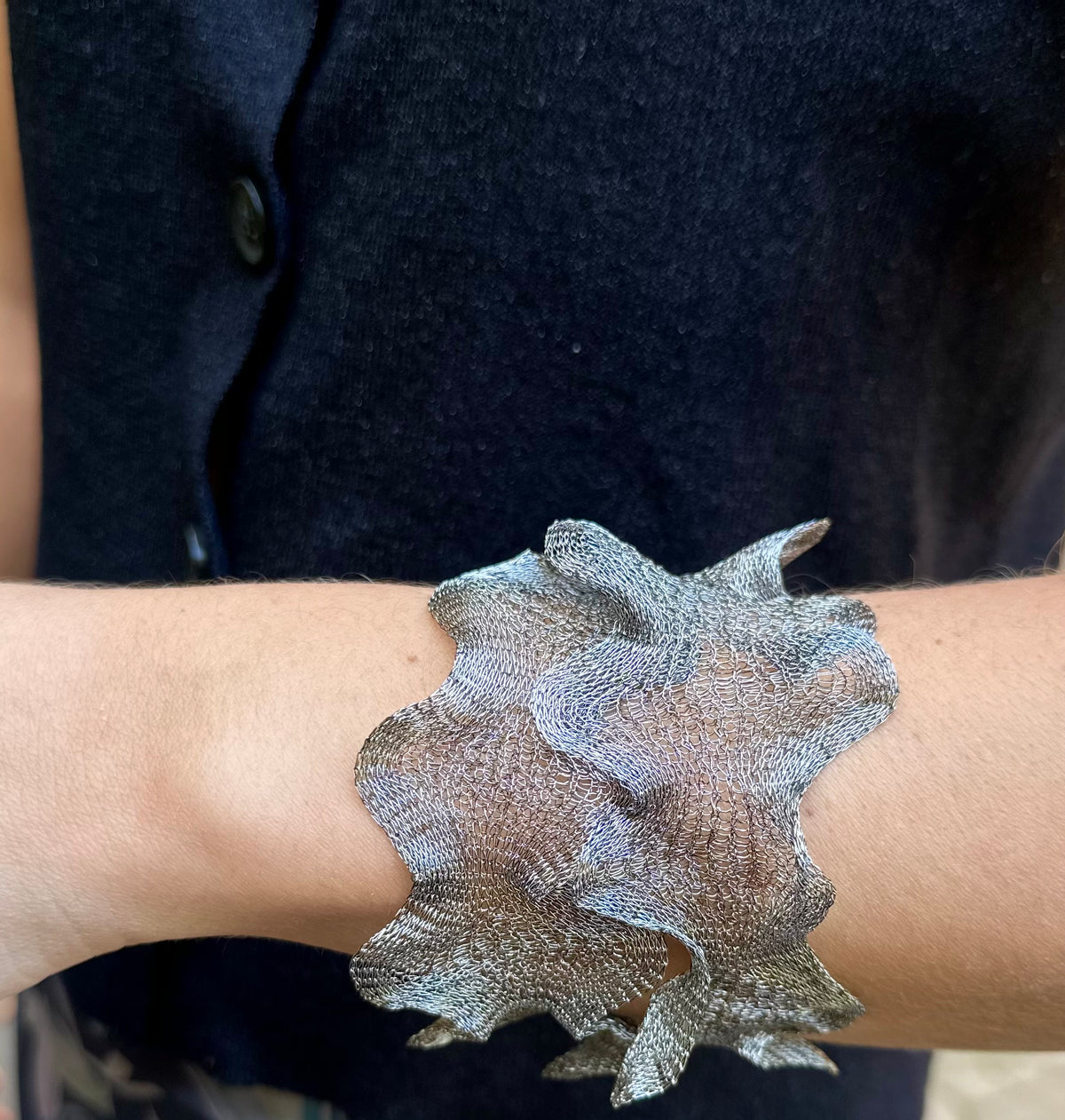 Collar Titanio plata