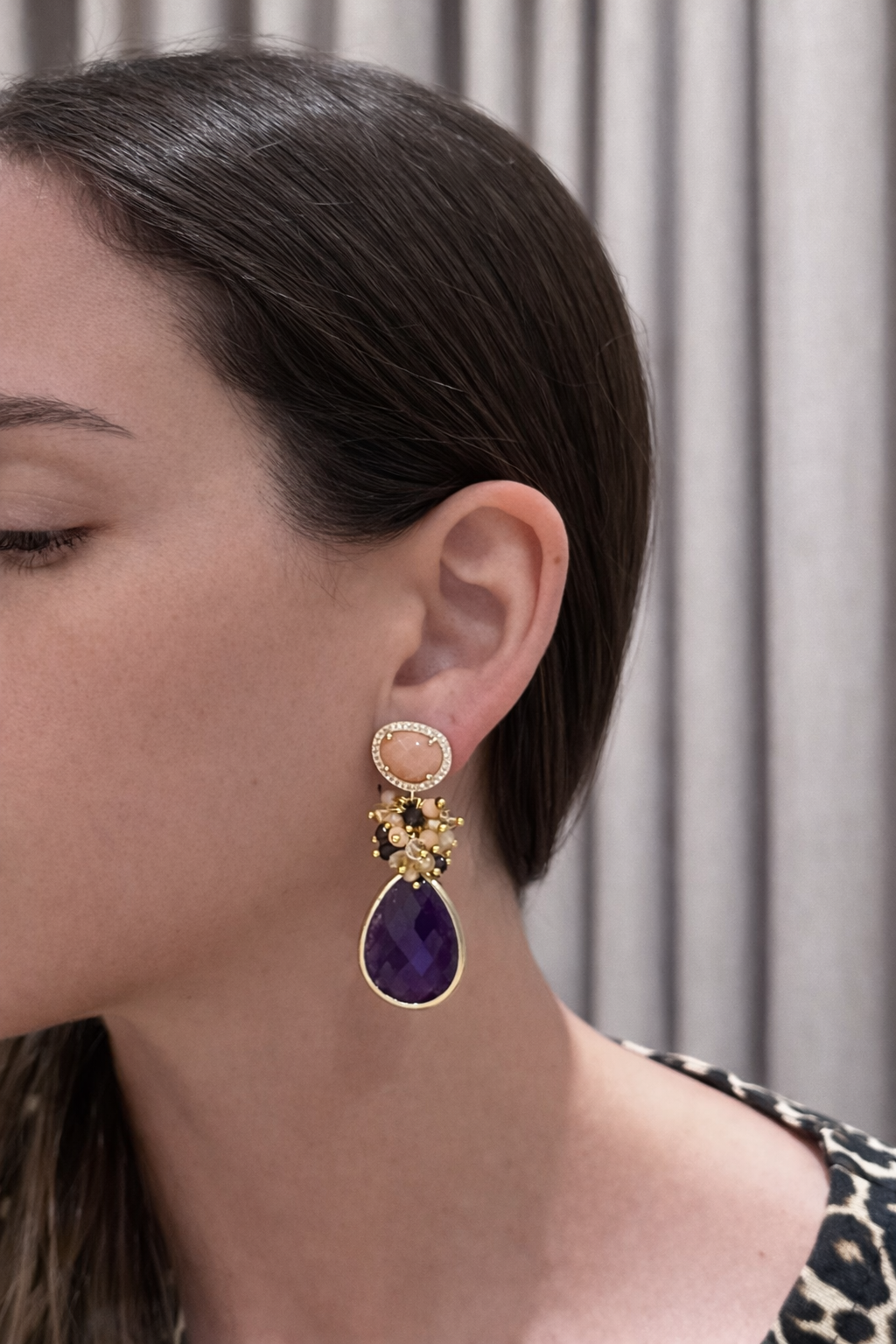 Aro Milán salmón y violeta